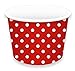 LolliZ® Ice Cream Cups 8oz., Red/Polka Dots, 12 Pcs