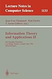 Image de Information Theory and Applications II: 4th Canadian Workshop, Lac Delage, Quebec, Canada, May 28 - 30, 1995, Selected Papers (Lecture Notes in Comput