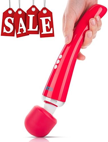 Cordless Magic Massager Wand with Storage Case Original by OOSHA | 8 Speeds & 20 Vibrator Patterns | Handheld Therapeutic Body Massage Tool | Powerful Vibration | USB Rechargeable