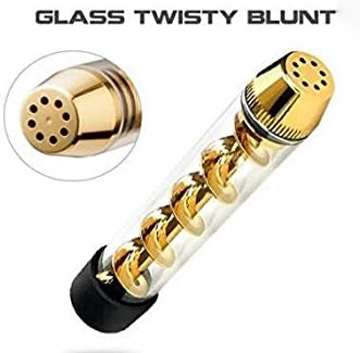 7 Pipe Glass Twisty Purity Blunt Herb Use with Cloth Bag (ship via epacket)
