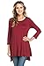 Frumos Womens Tunic Loose Fit Long Tunic Top Made In USA