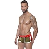 Voberry® Men Sexy Boxer Shorts Briefs Trunks Underpants Men's Bikini Underwear, (XL, Army Green)