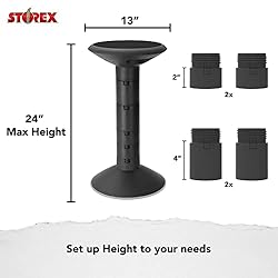 Storex Active Tilt Stool – Ergonomic Seating for