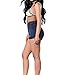 Tengo Women's High Waist Buttocks Denim Shorts(Blue,M)
