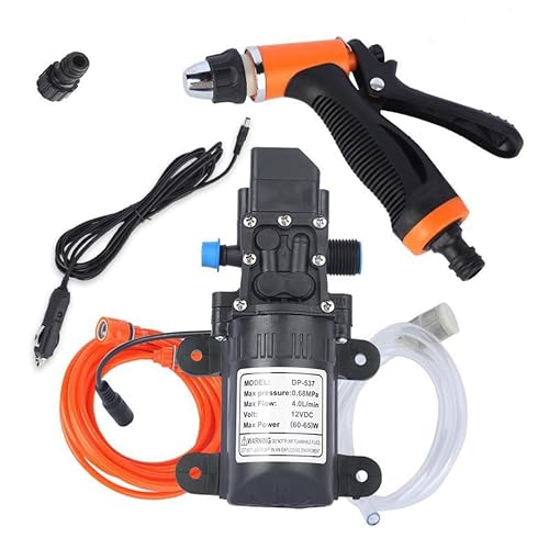 Nyganmelloz Car Washer Pump, Car Washing Machine, High-Pressure Water Sprayer, Electric Water Transfer Pump, Portable High Pressure Self-Priming Quick Car Wash Pump Washer Kit for Car Truck Home Use