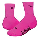 DeFeet Slipstream 4in D-Logo Hi-Vis Pink Cycling Shoe Covers