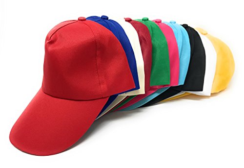 Bulk 50 Assorted Value Baseball Caps Hats (Kids Sized)