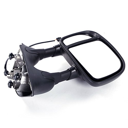 MOTOOS Towing Mirrors Side Folding Extendable Fit For 1999-2007 Ford F-250 F-350 F-450 F-550 Super Duty 2000-2005 Ford Excursion 6.8L V10