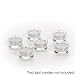 Hosley's Clear Glass Set of 6 Tea Light Holders - 1.8