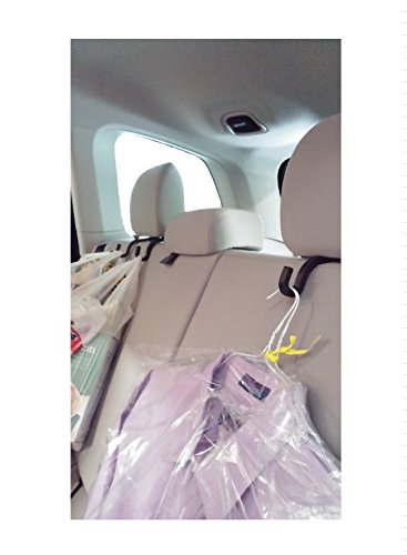 Handy Hooky 2pc Car Seat Headrest Hanger Storage Hooks - Purse Handbag Grocery Bag Holder - Thumbnail 3
