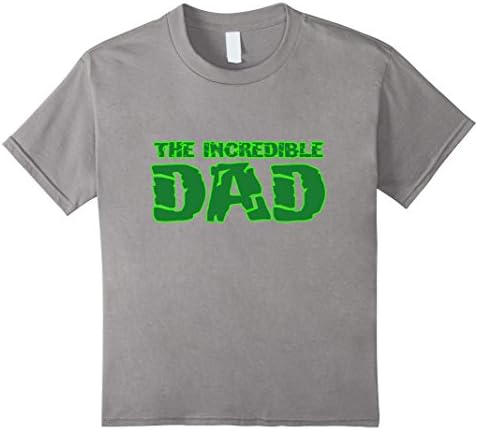 unisex-child The Incredible Dad Shirt Superhero Shirt Fathers Day 2017 6 Slate