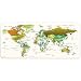 JIALONG Gaming Mouse Pad Desk Office Mouse Mat Large Size 900x400x3mm Multipurpose Comfortable Mousepad with Smooth Cloth Surface, Improved Precision and Speed - White World Map