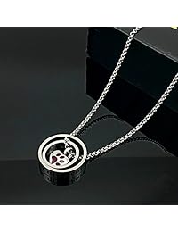 YOUFENG - Collares para urna para cenizas no más por mi lado para siempre en mi corazón, mamá, papá, cremación, urna