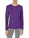 Hanes Women's Long Sleeve Tee, Violet Splendor, XX-Large