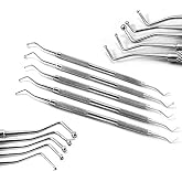 MEDSPO Professional Dental Probes Composite Filling Plugger | William Who | Explorer Root Pulp Canal Spreader Scaler | Mouth Mirror Tartar Remover | Instruments (Ball Burnishers (706,707,708,709,710))