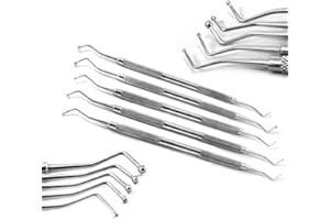 MEDSPO Professional Dental Probes Composite Filling Plugger | William Who | Explorer Root Pulp Canal Spreader Scaler | Mouth Mirror Tartar Remover | Instruments (Ball Burnishers (706,707,708,709,710))