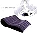 Gorge-buy Sex Pillow - 34.25 * 27.55 * 10.23inch Wedge Bed Pillow - Sex Toys Knight Pose Fun Mat- Wave Inflatable Flocking Pillow for Sex Love (D)