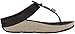 FitFlop Women's Jeweley Toe-Post Flip Flop, Black, 9 M US