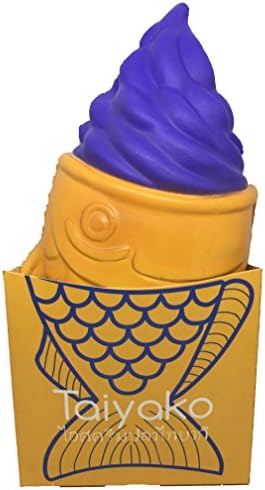 Taiyaki Fish with Grape Scent Ice Cream Squishy Super Soft Slow Rising