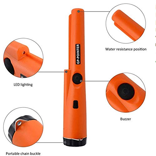 Mamia Pairs Metal Detector Pinpointer Include a 9V Battery, 360°Search Treasure Pinpointing Finder Probe with Belt Holster for Adults and Kids