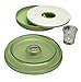 Margaritaville AD2000 Salt Rimmer and Lime Serving Set, Green, 4-Piece