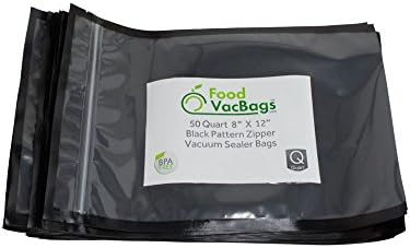 8″ X 12″ Zipper Quart Bags – Black Back Clear Front – 50 count 8″ X 12″ Zipper Quart Bags – Black Back Clear Front – 50 count