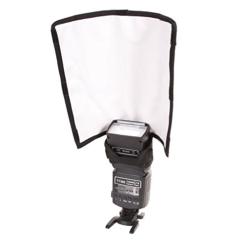 Foto4easy Foldable Universal Flash Diffuser Snoot Reflector Lambency For Canon Nikon (Large Size)