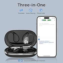 AI Language Translator Earbuds, OWS Real-Time