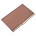 MaxGear Business Card Holder, Professional Business Card Case Slim Stainless Steel Card Holder Personality Metal Name Card Holder for Men & Women Bronze Gold 02