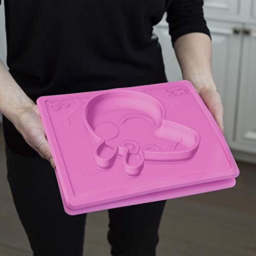 ezpz Peppa Pig Mat (Pink) 100 Silicone Suction Plate with Builtin