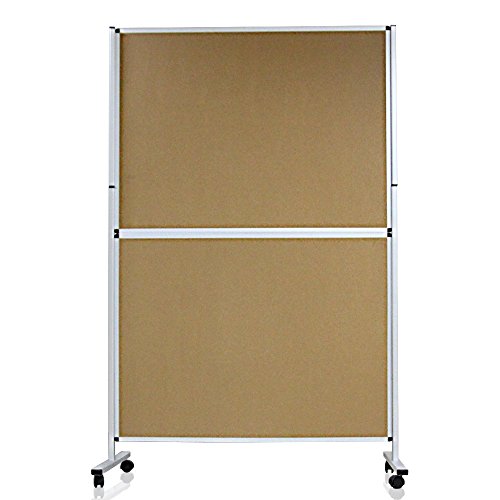 VIZPRO Mobile Room Divider/Office Partition, DoubleSided, Whiteboard