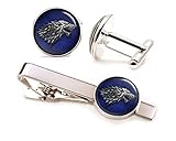 Game of Thrones Cufflinks, Stark Tie Clip, Dire Wolf Jewelry, Game of Thrones Wedding Party Gifts, Groomsmen Gift