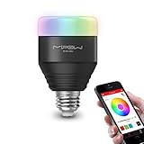 MIPOW E26 Bluetooth Smart LED Light Bulbs APP Group Controlled Dimmable Color Changing Decorative Christmas Party Lighting for iPhone, iPad and Android phones or tablets
