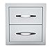 SUNSTONE B-DD12 14-Inch Flush Double Access Drawer