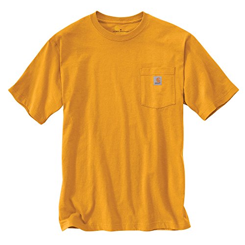 Carhartt Men's Big-Tall Workwear Pocket Short Sleeve T-Shirt Original Fit K87, Vivid Orange, 2X-Large/Tall