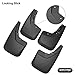 OEDRO Upgraded Front Rear Mud Flaps Compatible with 2014-2018 Chevy Silverado 1500 & 2015-2018 2500 HD / 3500 HD without OEM Fender Flares Only, Full Set 4pc Splash Mud Guards