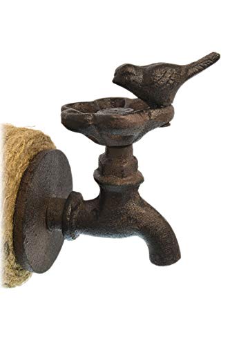 Wall Mounted Water Tap Cast Iron Vintage Twine Holder Dispenser with Scissors