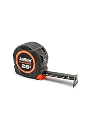 Crescent Lufkin (L1025B) cinta métrica de doble cara, color negro