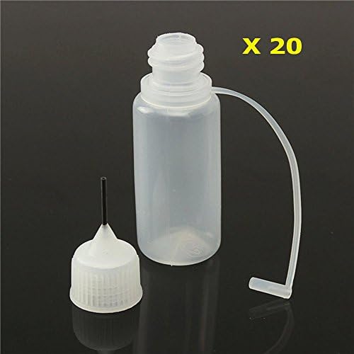 NEW DIY TIP 20Pcs 10ml Metal Needle Empty Plastic Bottle Shisha E Cig Liquid Dropper