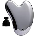 FSwsawX Terahertz Stone Gua sha Facial Tool，Natural Terahertz Gua sha Board