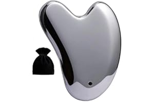 FSwsawX Terahertz Stone Gua sha Facial Tool，Natural Terahertz Gua sha Board