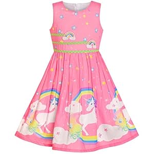 Comprar Vestido para niña Fiesta Unicornio Arcoiris, Morado Rosa - Tiendas Online de Disfraces con Envíos Baratos o Gratis >>>