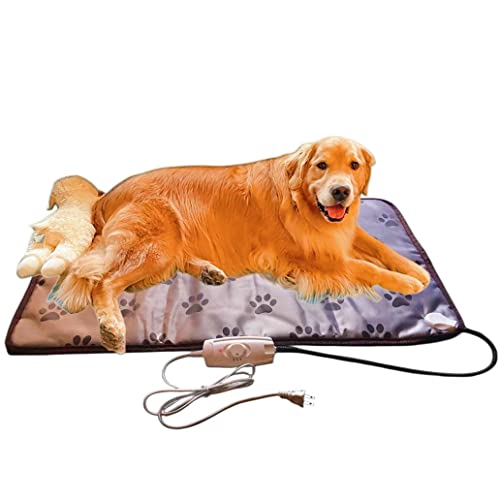 Heated Dog Bed,34X21 inch XXL Dog Heating Pad for Cats Bed Outdoor,Pet