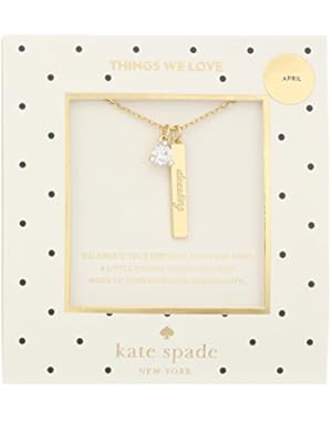 April Clear Pendant Necklace