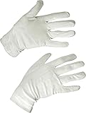 Men's White Santa Gloves