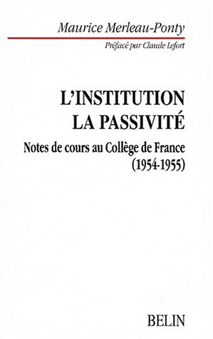 L' institution dans l'histoire personnelle et publique