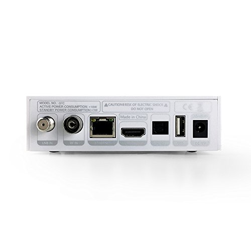 GTMedia GTC Satellite Receiver DVB-S2&T2&C ISDB-T Amlogic S905D Android 6.0 2GB RAM 16GB ROM BT4.0 Supports UHD 4K 30pfs/60fps H.265 MPEG-4 - Thumbnail 2