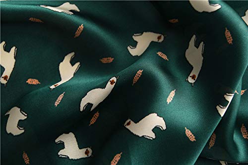 4pcswomen's Neckerchief 27.6inch Large Satin Silky Llama Printed Square Light Weight Headscarf for Ladies Gift 4pcswomen's Neckerchief 27.6inch Large Satin Silky Llama Printed Square Light Weight Headscarf for Ladies Gift