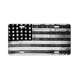 CafePress - American Vintage Flag Black - Aluminum