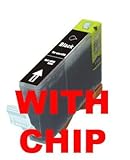 Canon CLI-8 Compatible Black Ink Cartridge w/ Chip for Pixma MP500 MP530 MP600 MP800 iP4200 iP4300 iP4500 iP5200 iP5200